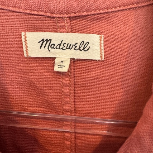 Madewell Zip Pocket Coverall Jumpsuit Rose Dust Size M - Picture 8 of 10